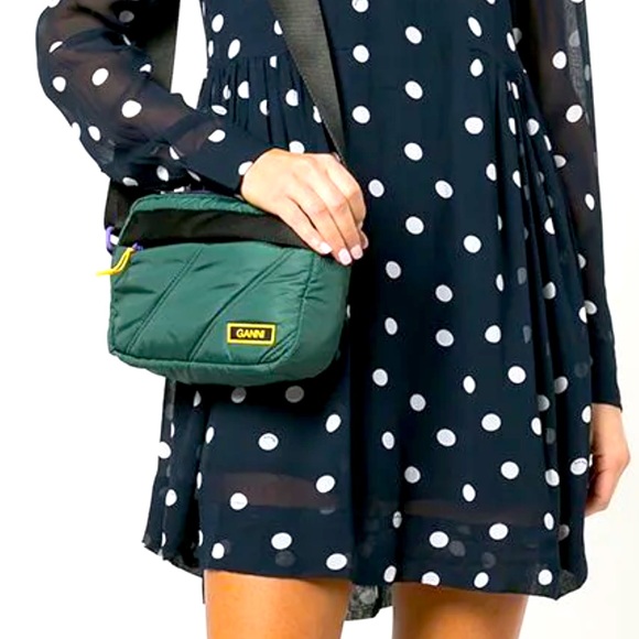 GANNI quilted recycled-polyester crossbody bag - Picture 2 of 11